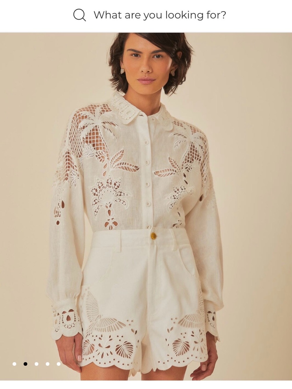 Farm Rio Richelieu Embroidered Shorts NWT